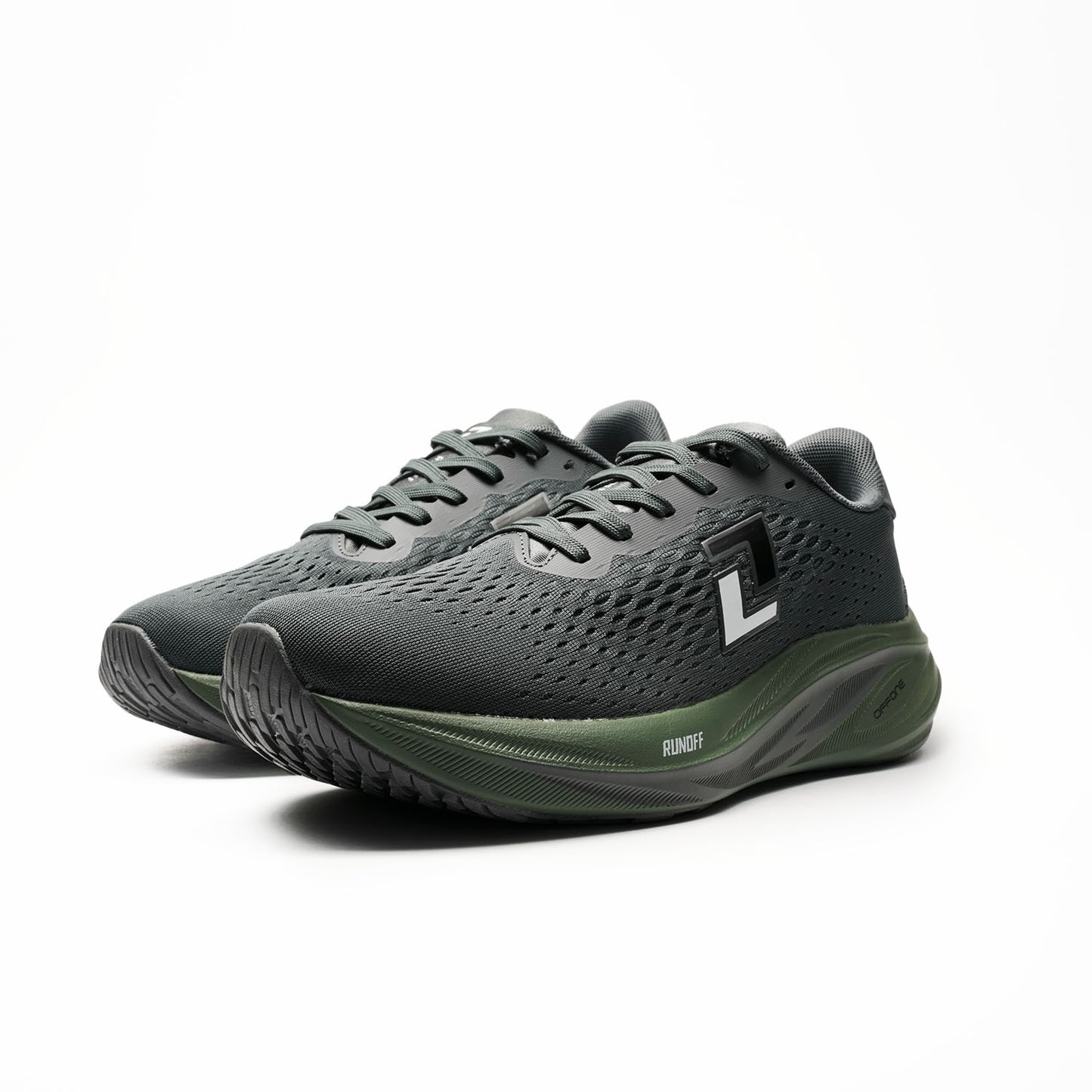 RUNOFF TENIS RUNNING HOMBRE VERDE  OSCURO 621345 006 LIVIANOS Y COMODOS