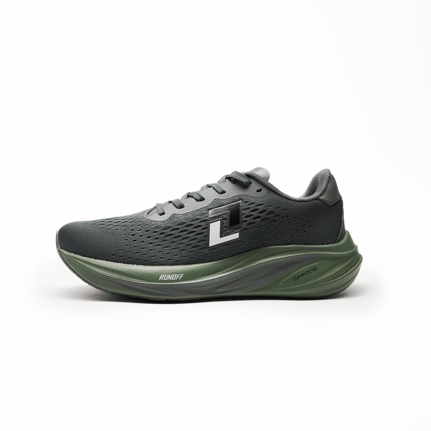 RUNOFF TENIS RUNNING HOMBRE VERDE  OSCURO 621345 006 LIVIANOS Y COMODOS