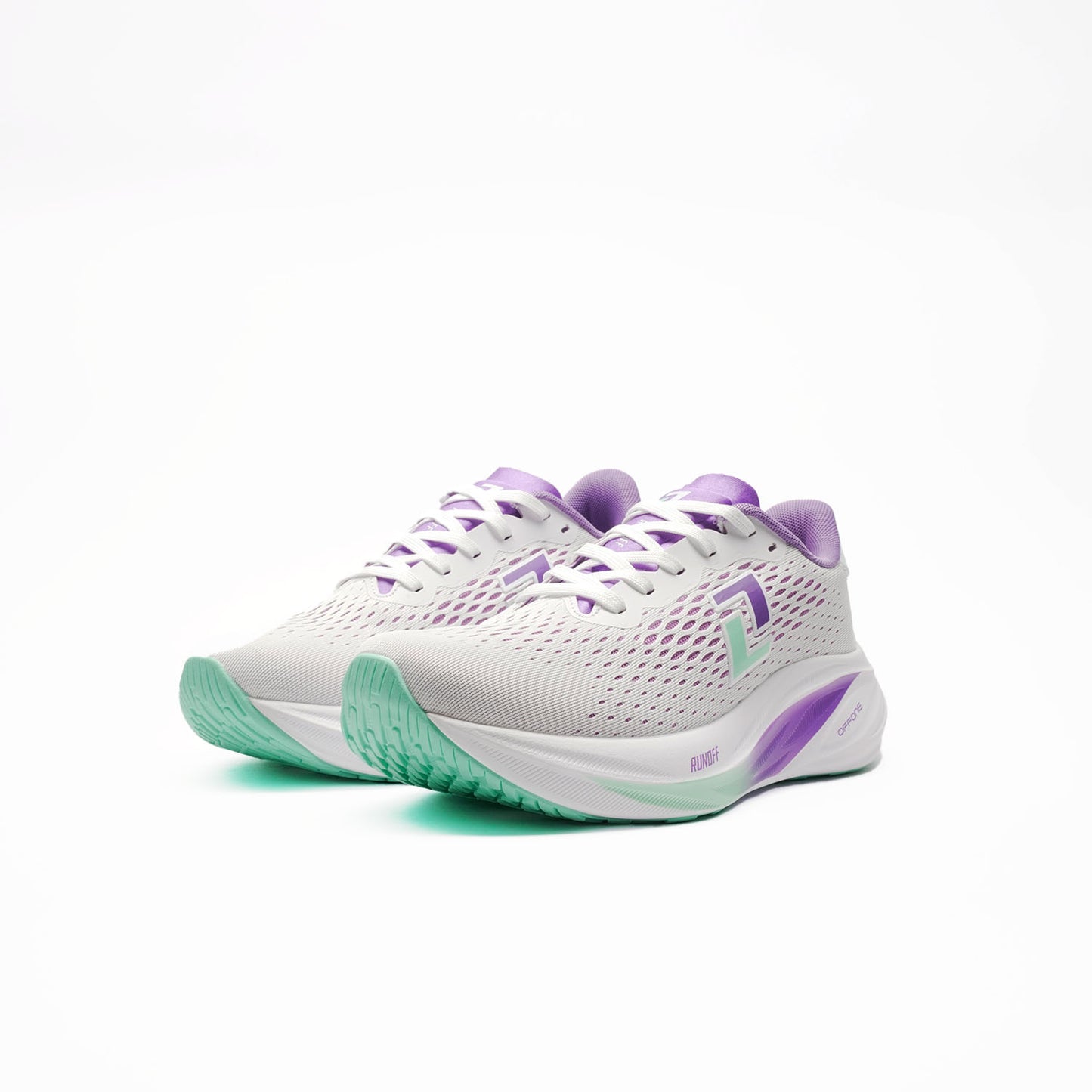 RUNOFF TENIS RUNNING MUJER BLANCO MORADO L621345 009 LIVIANOS Y COMODOS
