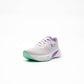 RUNOFF TENIS RUNNING MUJER BLANCO MORADO L621345 009 LIVIANOS Y COMODOS
