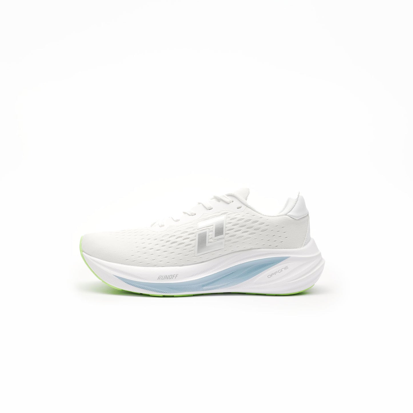 RUNOFF TENIS RUNNING MUJER BLANCO VERDE 621345 010 LIVIANOS Y COMODOS