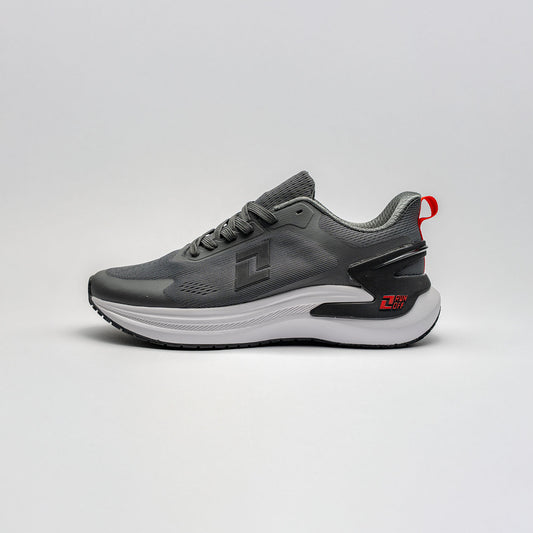 RUNOFF TENIS RUNNING HOMBRE GRIS ROJO 621346 008 LIVIANOS Y COMODOS
