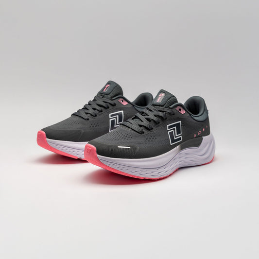RUNOFF TENIS RUNNING MUJER GRIS BLANCO L623558 016 LIVIANOS Y COMODOS